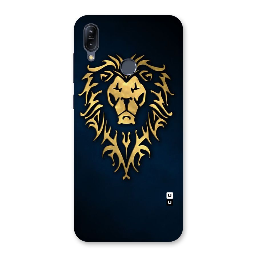 Beautiful Golden Lion Design Back Case for Zenfone Max M2
