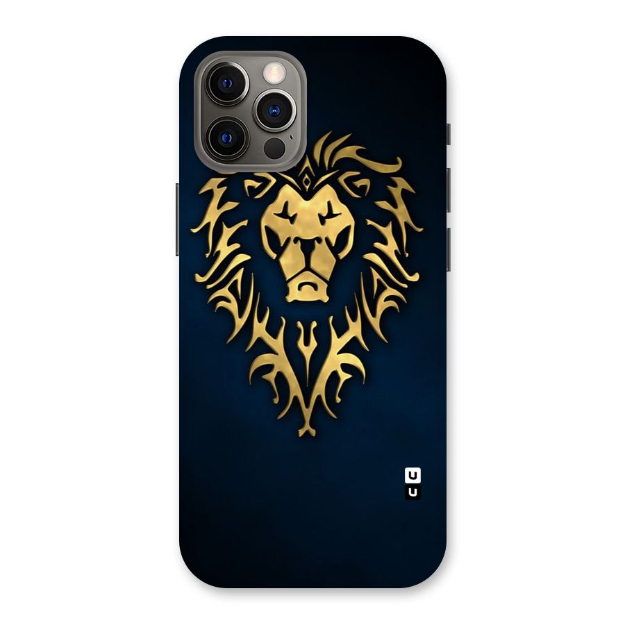 Beautiful Golden Lion Design Back Case for iPhone 12 Pro