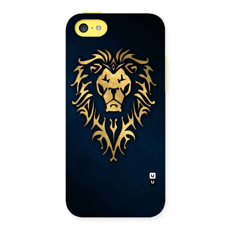Beautiful Golden Lion Design Back Case for iPhone 5C