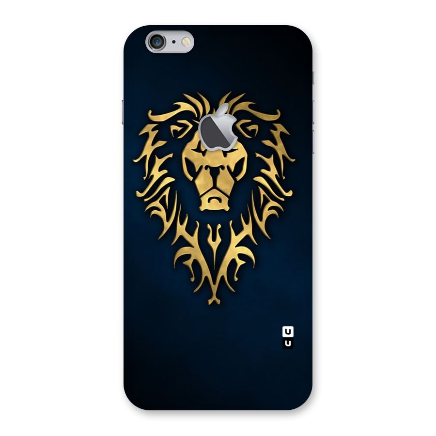 Beautiful Golden Lion Design Back Case for iPhone 6 Plus 6S Plus Logo Cut