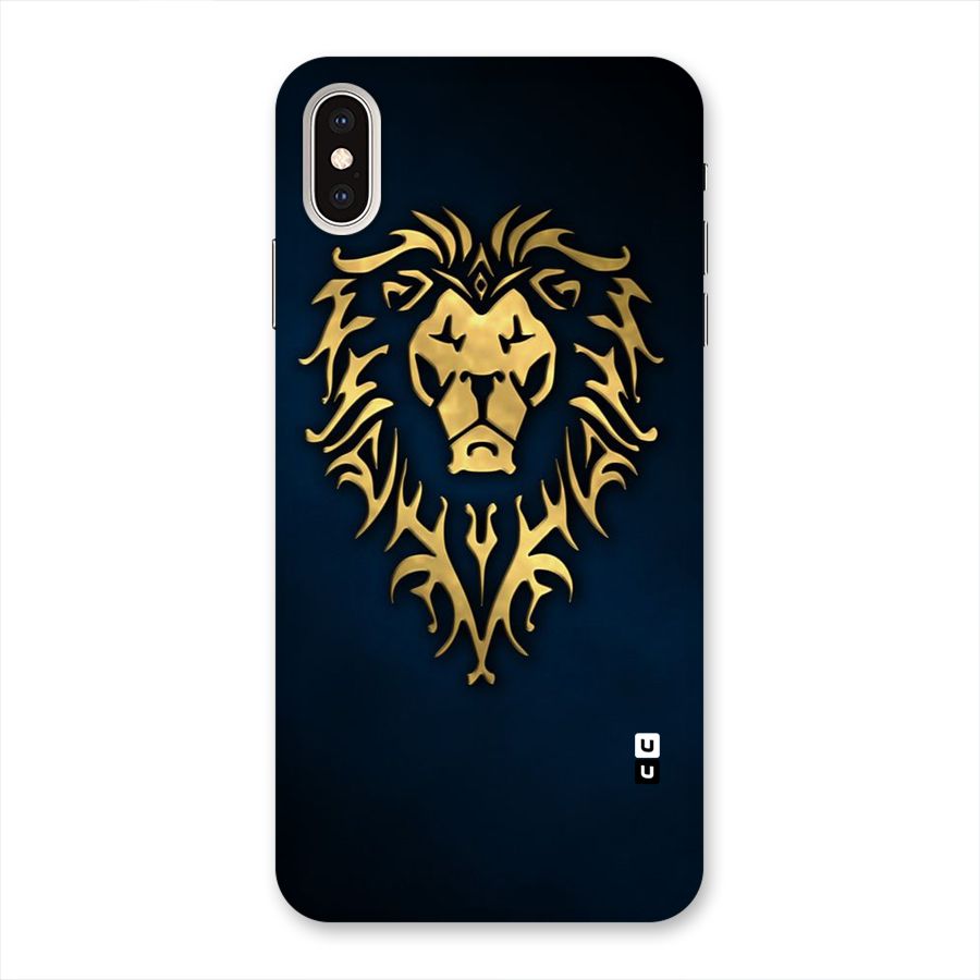 Beautiful Golden Lion Design Back Case for iPhone XS Max