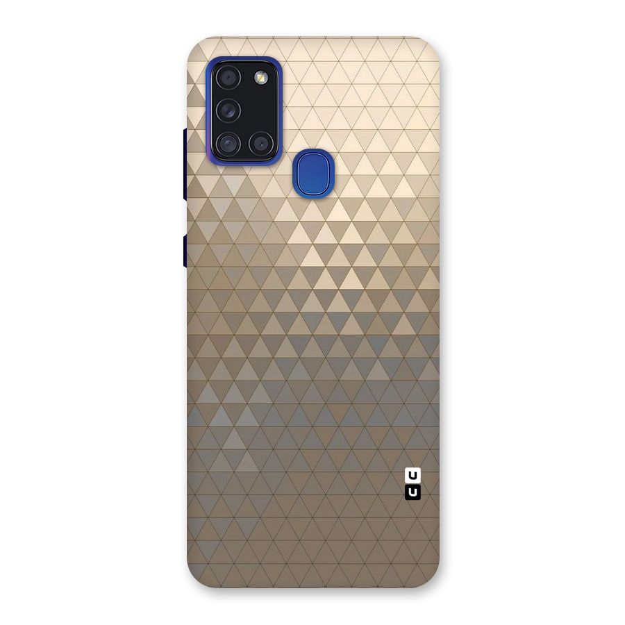 Beautiful Golden Pattern Back Case for Galaxy A21s