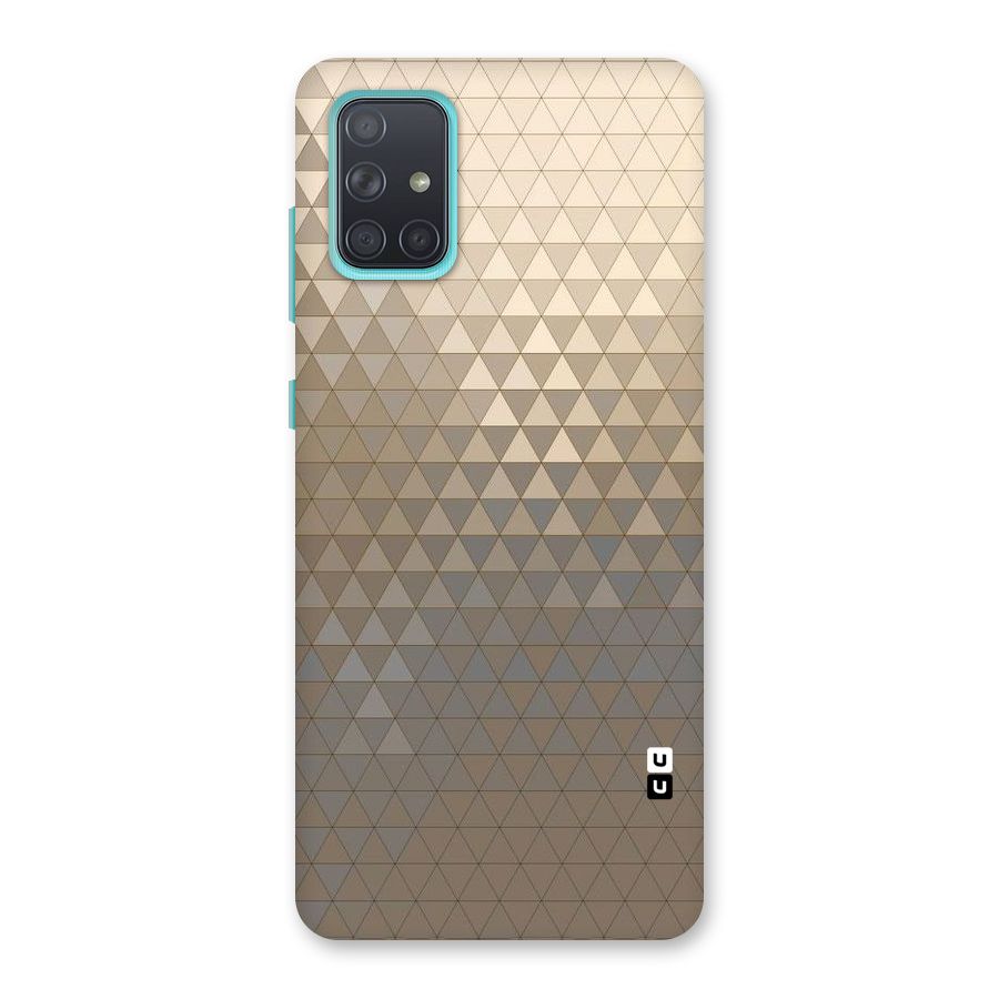 Beautiful Golden Pattern Back Case for Galaxy A71