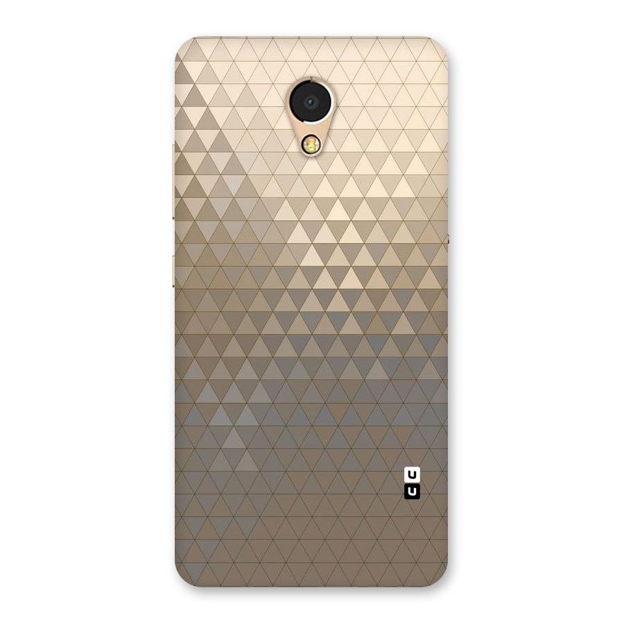 Beautiful Golden Pattern Back Case for Lenovo P2