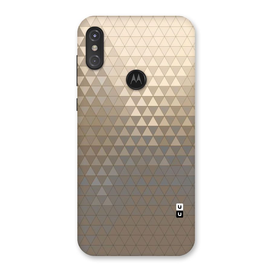 Beautiful Golden Pattern Back Case for Motorola One Power