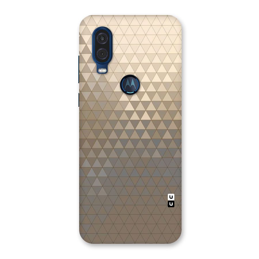 Beautiful Golden Pattern Back Case for Motorola One Vision