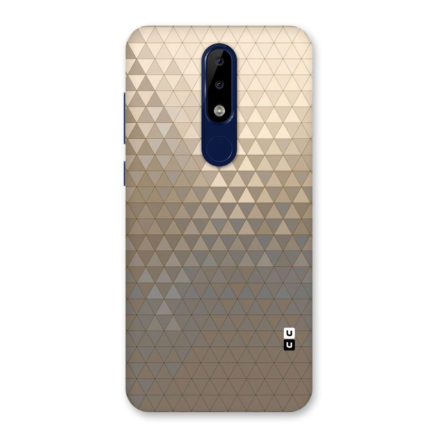 Beautiful Golden Pattern Back Case for Nokia 5.1 Plus