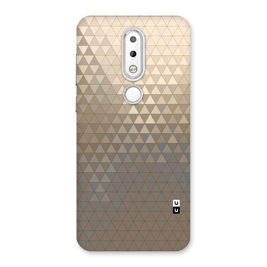 Beautiful Golden Pattern Back Case for Nokia 6.1 Plus