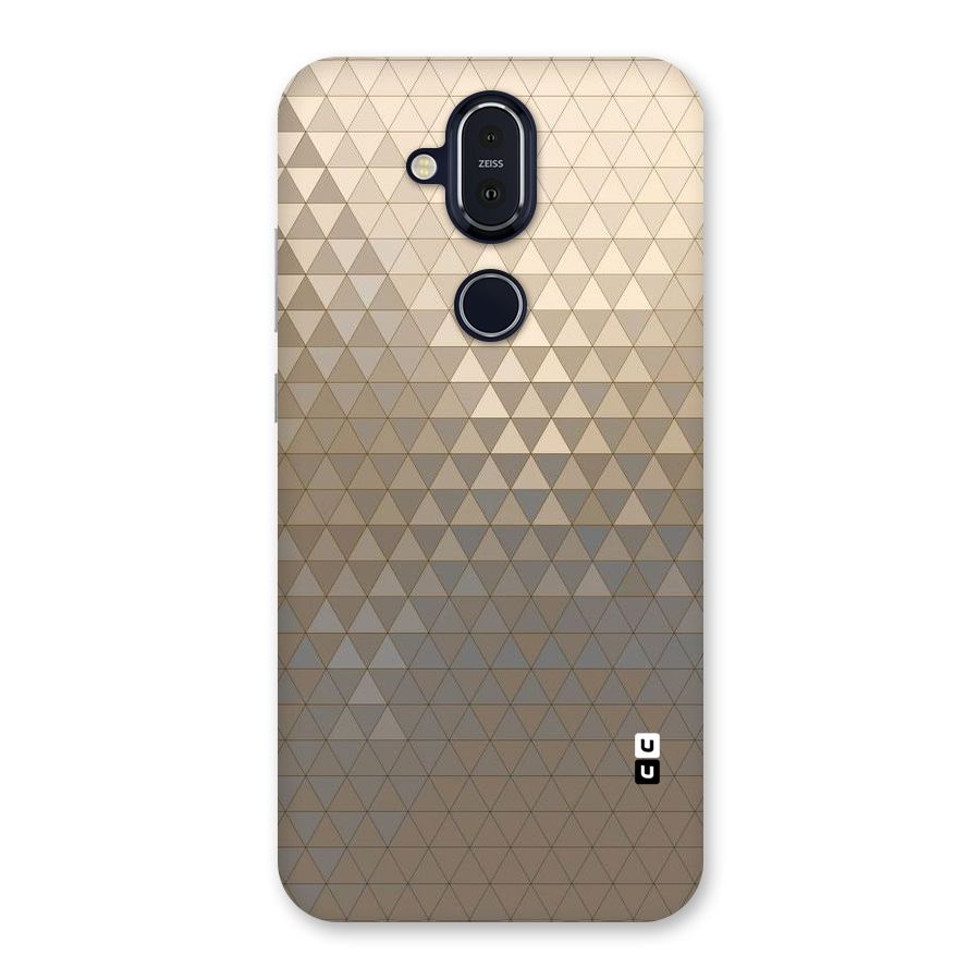 Beautiful Golden Pattern Back Case for Nokia 8.1