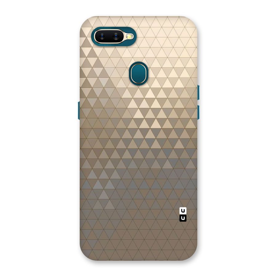 Beautiful Golden Pattern Back Case for Oppo A12