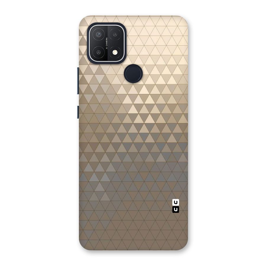 Beautiful Golden Pattern Back Case for Oppo A15