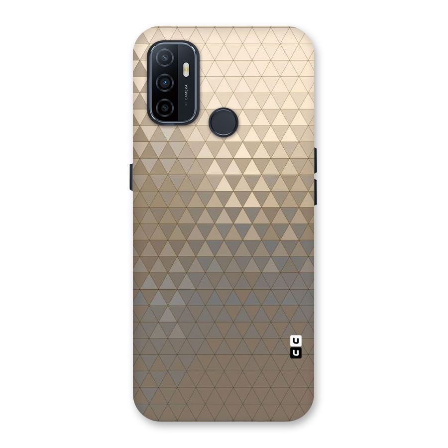Beautiful Golden Pattern Back Case for Oppo A32
