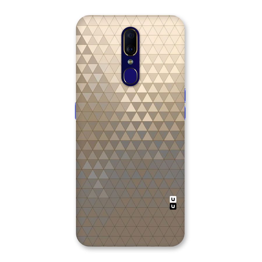 Beautiful Golden Pattern Back Case for Oppo A9