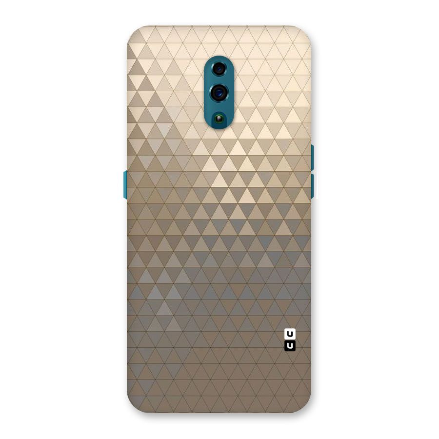 Beautiful Golden Pattern Back Case for Oppo Reno
