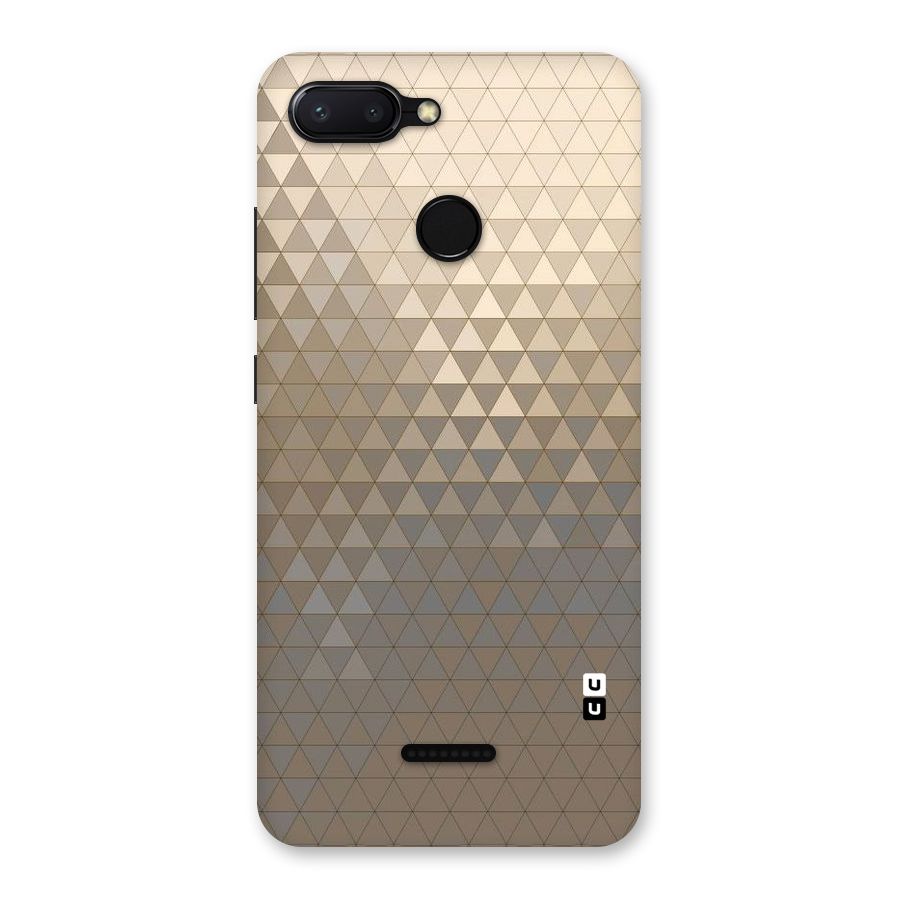Beautiful Golden Pattern Back Case for Redmi 6