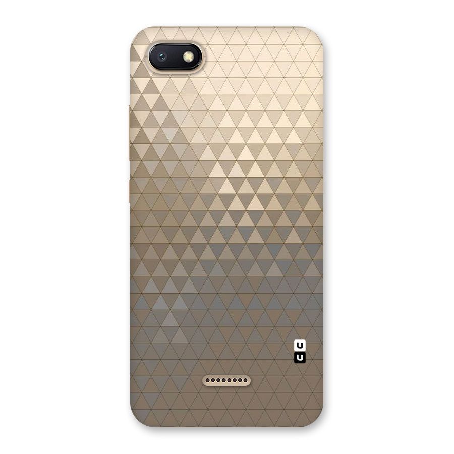 Beautiful Golden Pattern Back Case for Redmi 6A