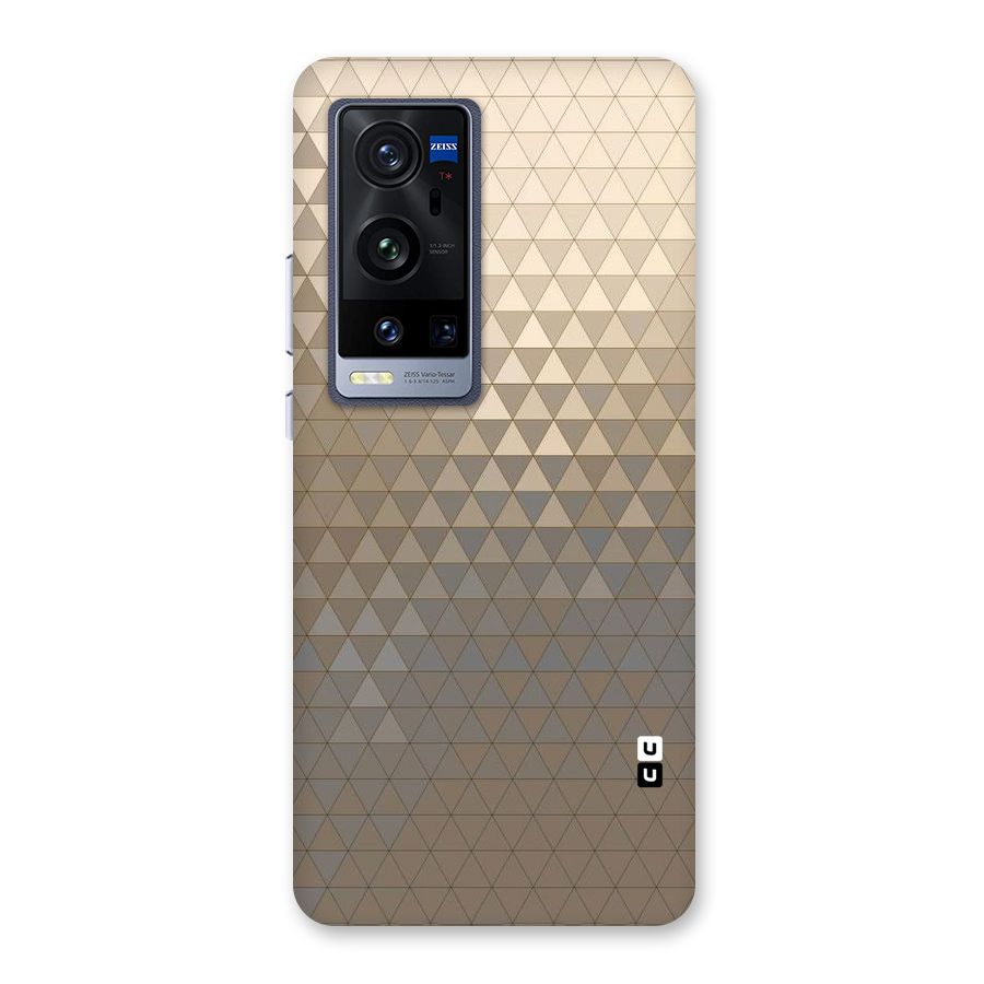 Beautiful Golden Pattern Back Case for Vivo X60 Pro Plus
