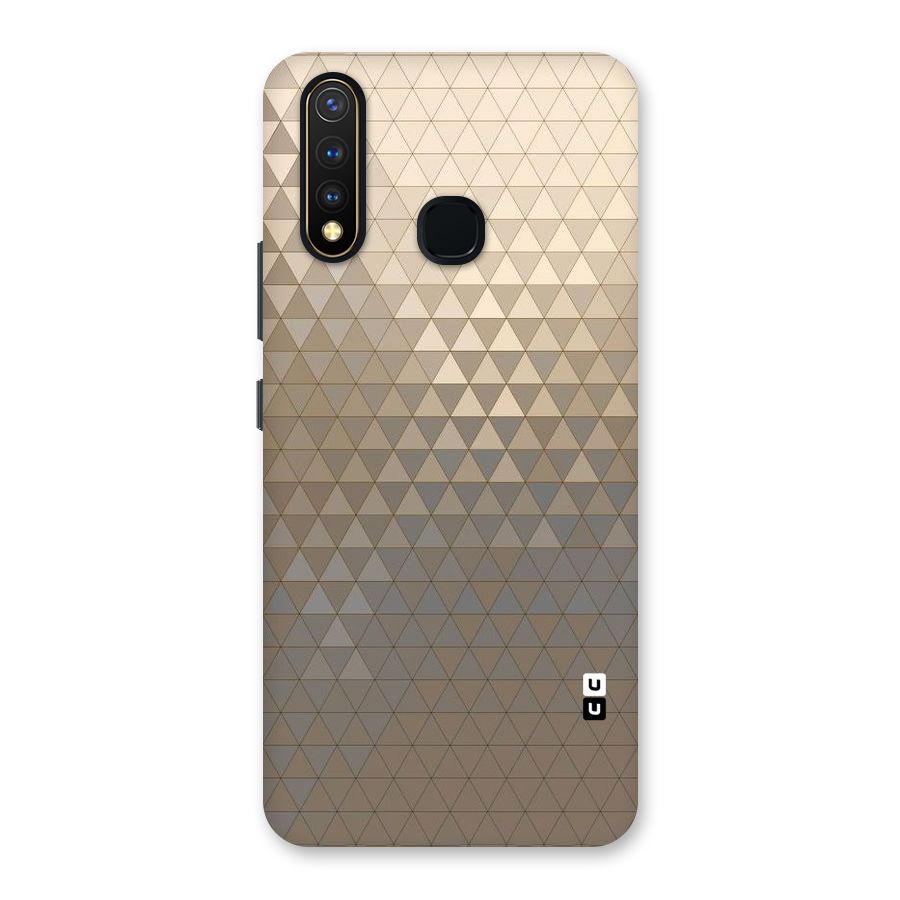 Beautiful Golden Pattern Back Case for Vivo Y19