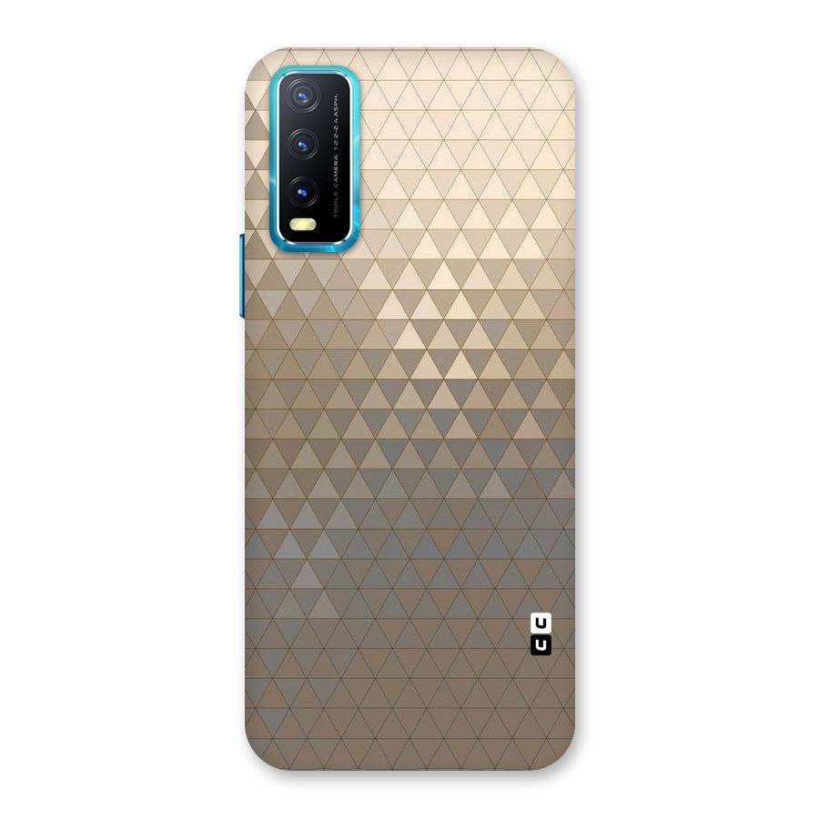 Beautiful Golden Pattern Back Case for Vivo Y20G