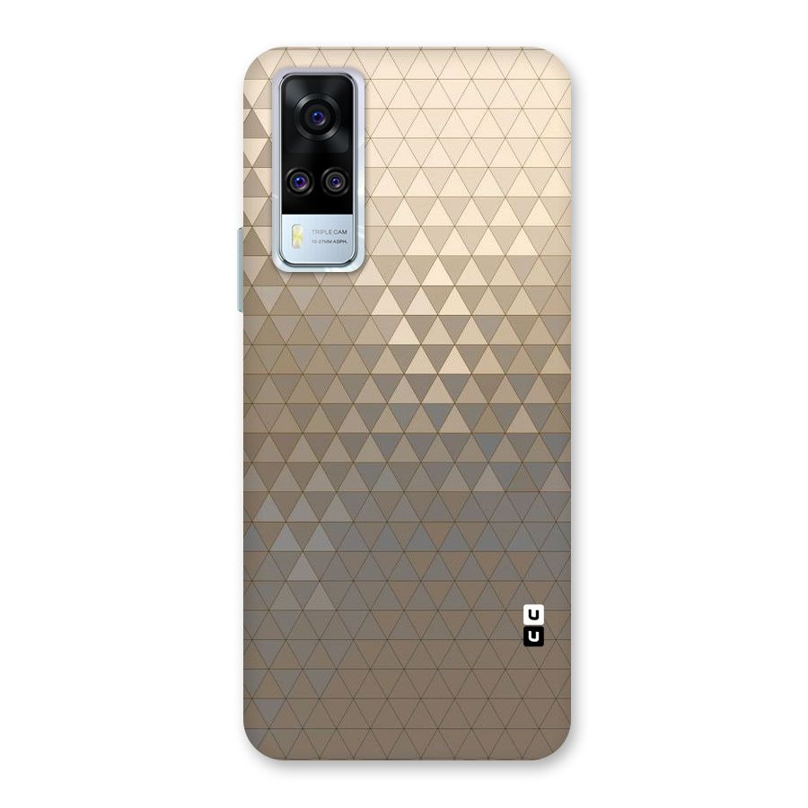 Beautiful Golden Pattern Back Case for Vivo Y31