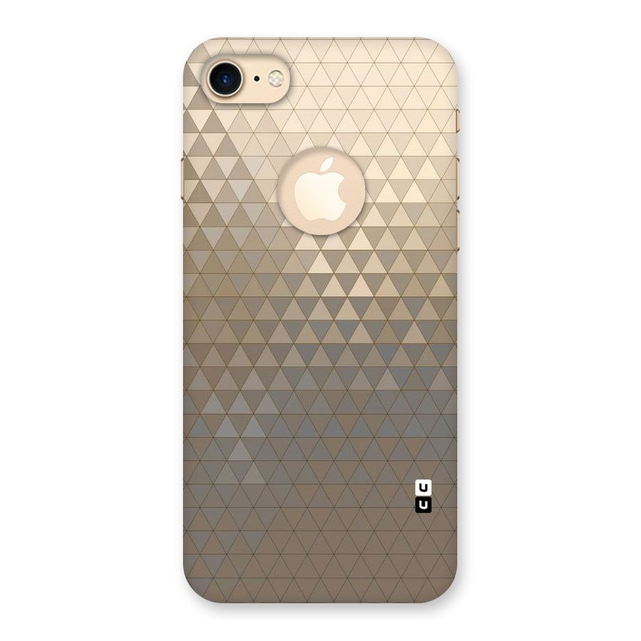 Beautiful Golden Pattern Back Case for iPhone 7 Logo Cut
