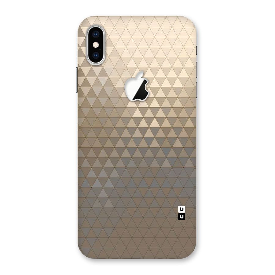 Beautiful Golden Pattern Back Case for iPhone XS Max Apple Cut