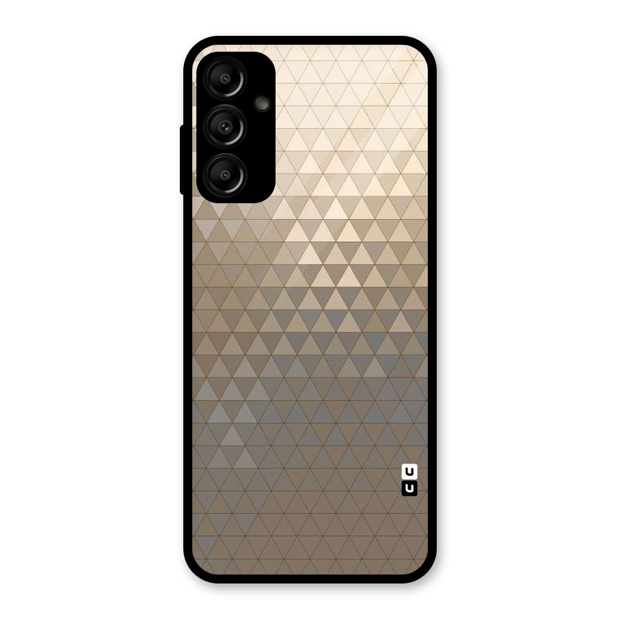 Beautiful Golden Pattern Glass Back Case for Galaxy A14 5G