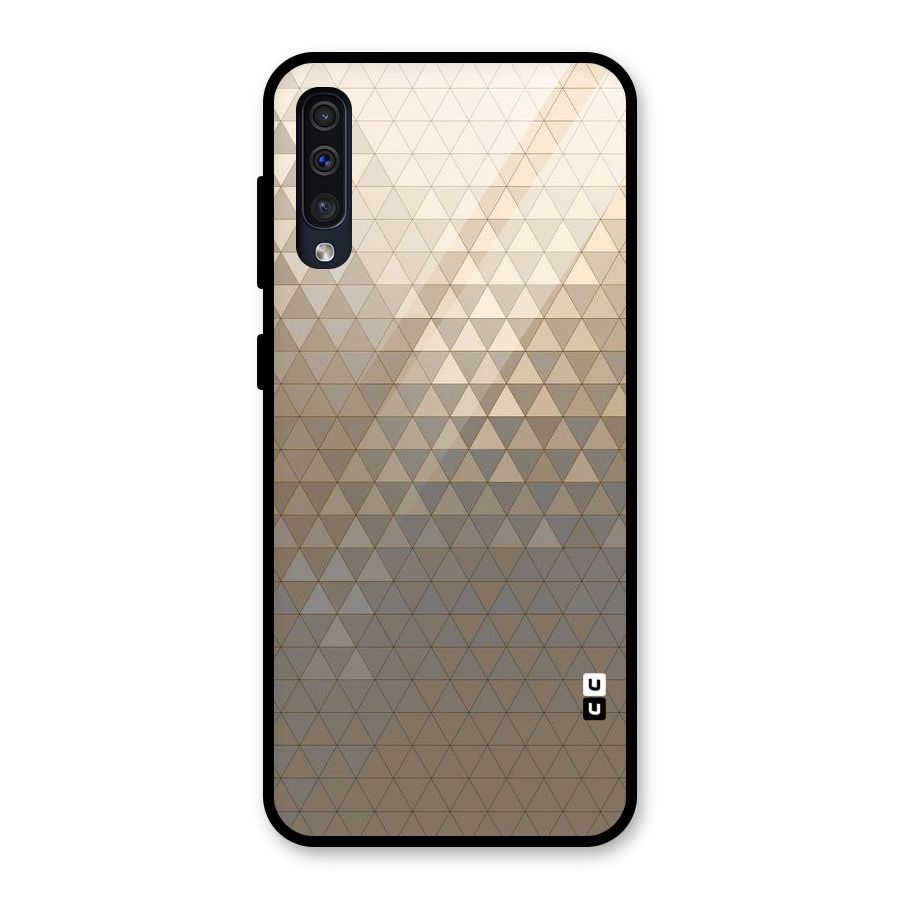 Beautiful Golden Pattern Glass Back Case for Galaxy A30s