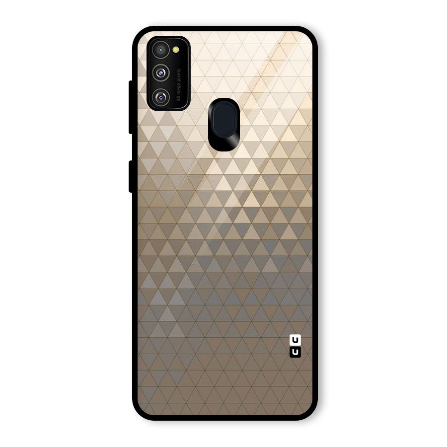 Beautiful Golden Pattern Glass Back Case for Galaxy M30s