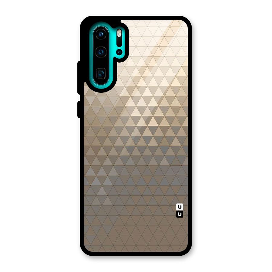 Beautiful Golden Pattern Glass Back Case for Huawei P30 Pro