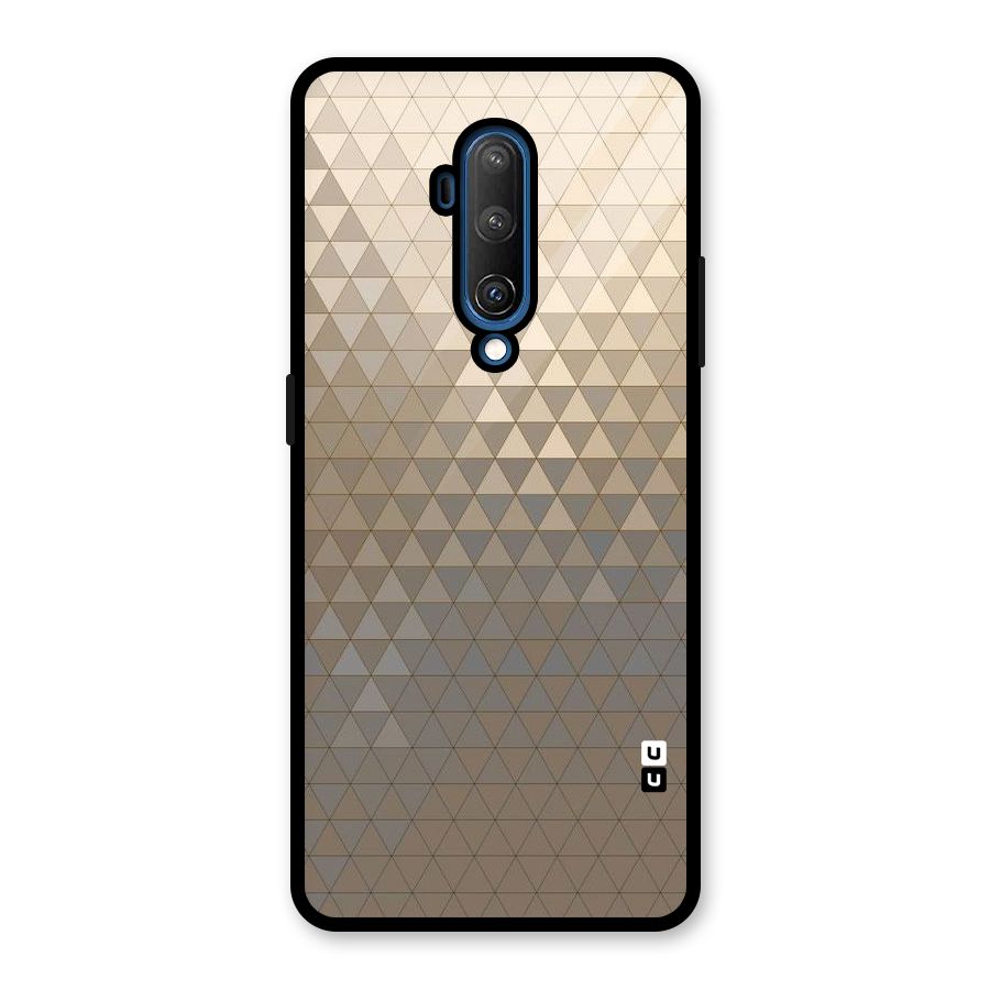 Beautiful Golden Pattern Glass Back Case for OnePlus 7T Pro