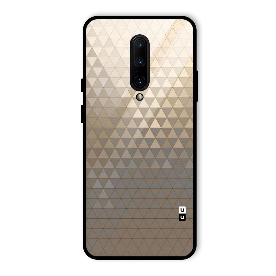 Beautiful Golden Pattern Glass Back Case for OnePlus 7 Pro