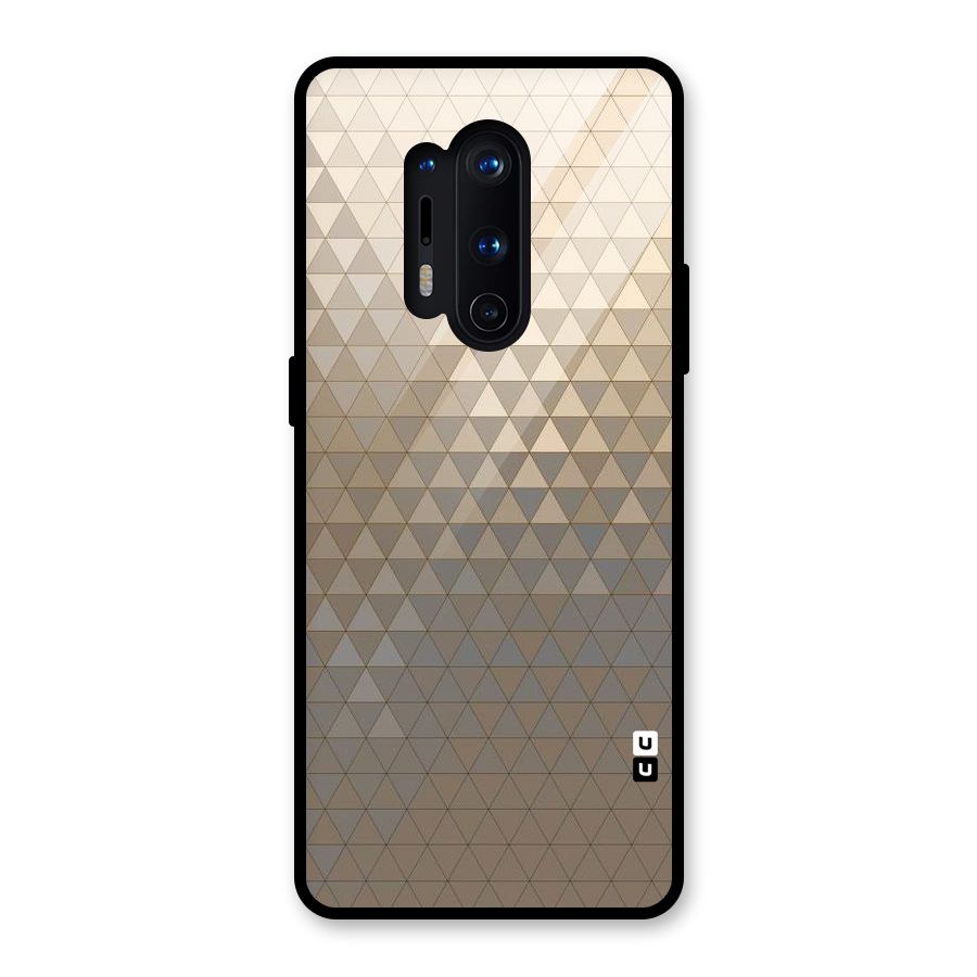 Beautiful Golden Pattern Glass Back Case for OnePlus 8 Pro