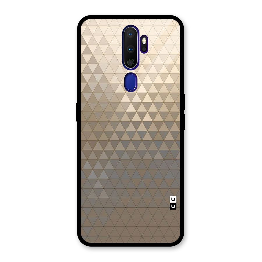 Beautiful Golden Pattern Glass Back Case for Oppo A9 (2020)