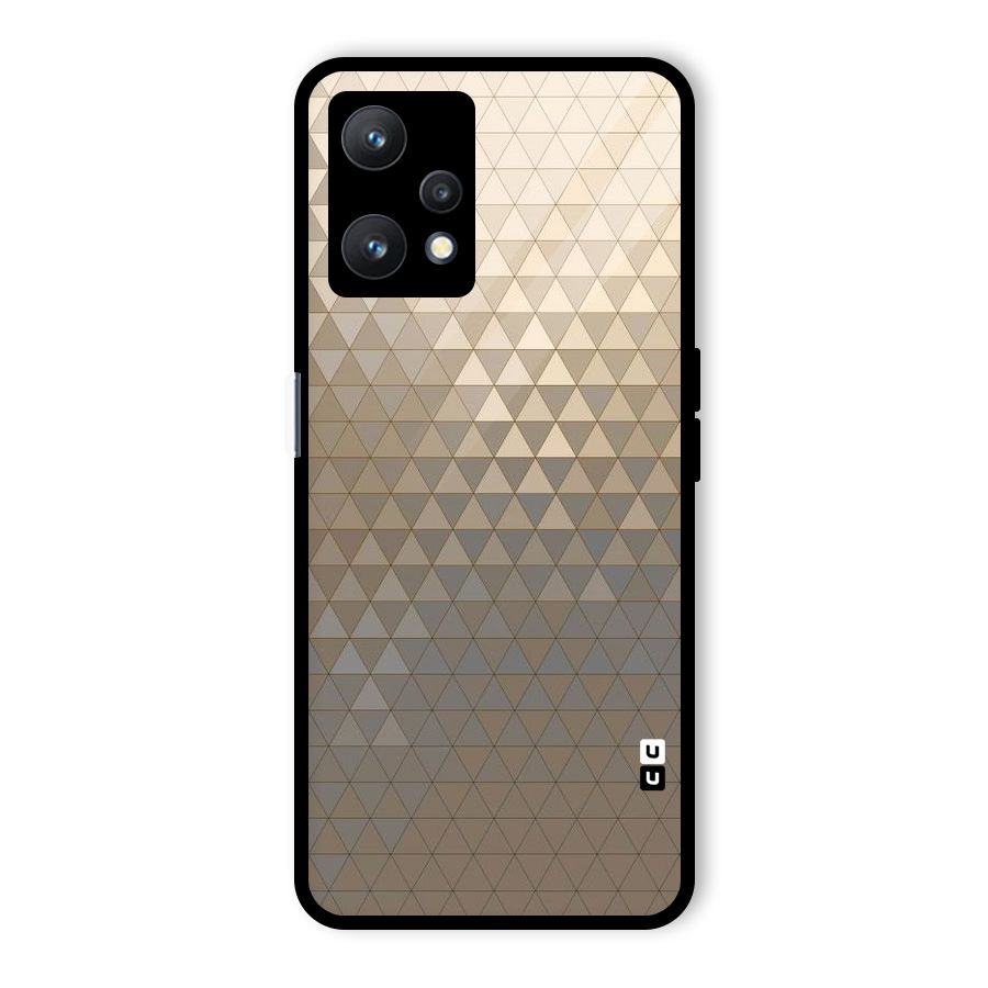 Beautiful Golden Pattern Glass Back Case for Realme 9 Pro 5G