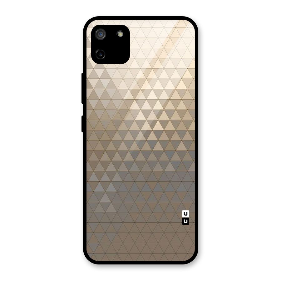 Beautiful Golden Pattern Glass Back Case for Realme C11