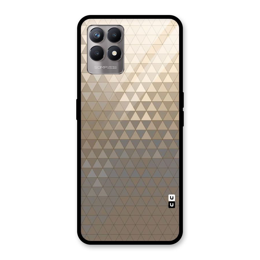 Beautiful Golden Pattern Glass Back Case for Realme Narzo 50