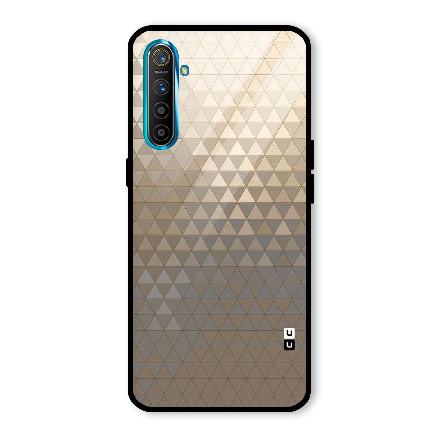 Beautiful Golden Pattern Glass Back Case for Realme X2