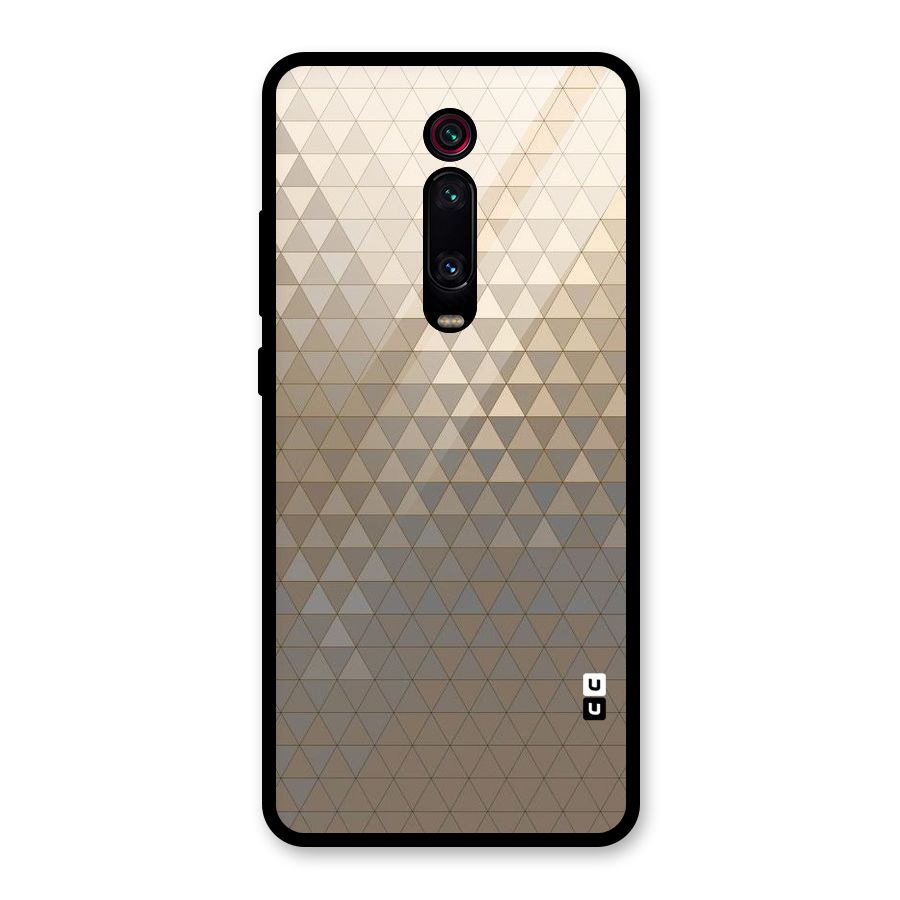 Beautiful Golden Pattern Glass Back Case for Redmi K20 Pro