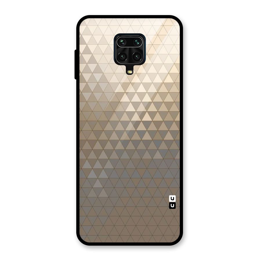 Beautiful Golden Pattern Glass Back Case for Redmi Note 10 Lite