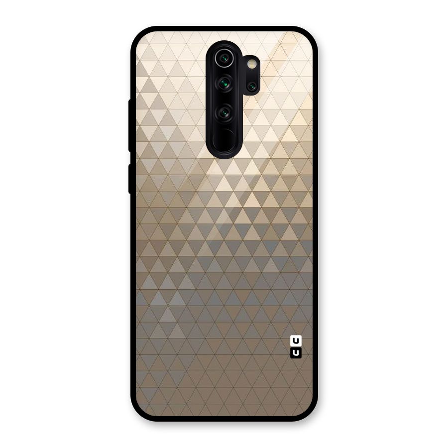 Beautiful Golden Pattern Glass Back Case for Redmi Note 8 Pro