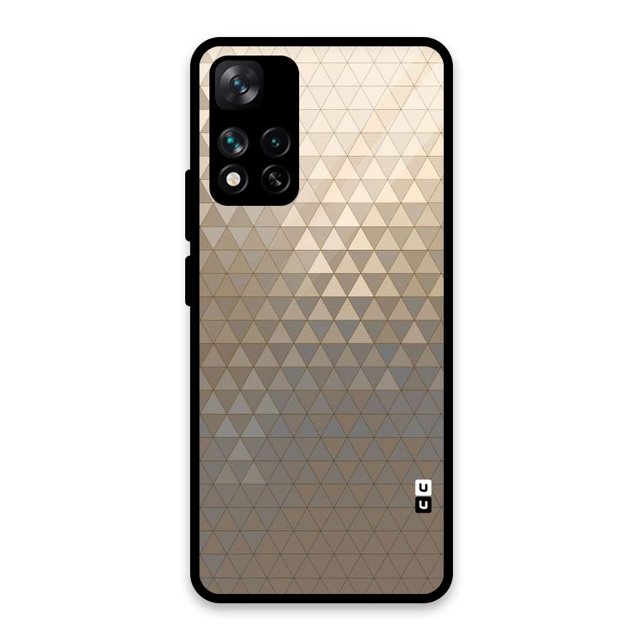 Beautiful Golden Pattern Glass Back Case for Xiaomi 11i HyperCharge 5G