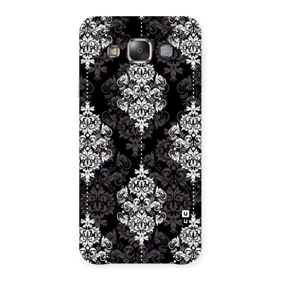 Beautiful Grey Pattern Back Case for Galaxy E7