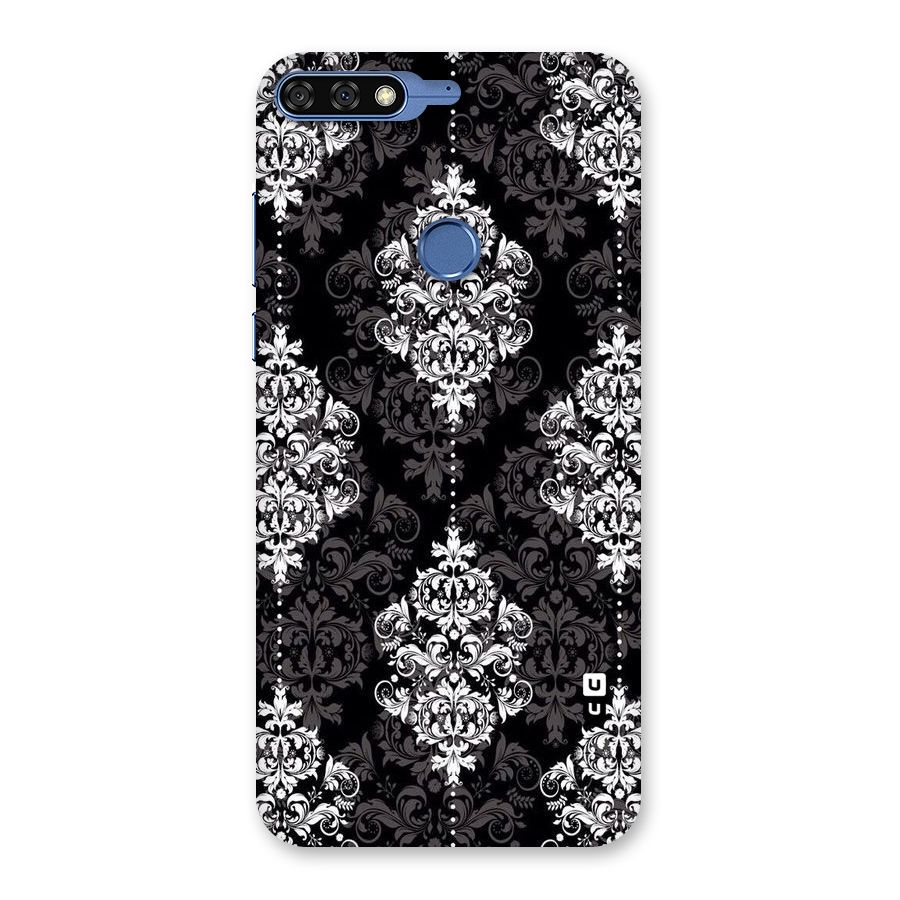 Beautiful Grey Pattern Back Case for Honor 7C
