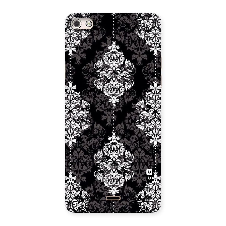 Beautiful Grey Pattern Back Case for Micromax Canvas Silver 5