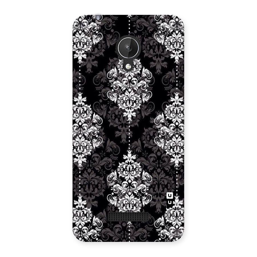 Beautiful Grey Pattern Back Case for Micromax Canvas Spark Q380