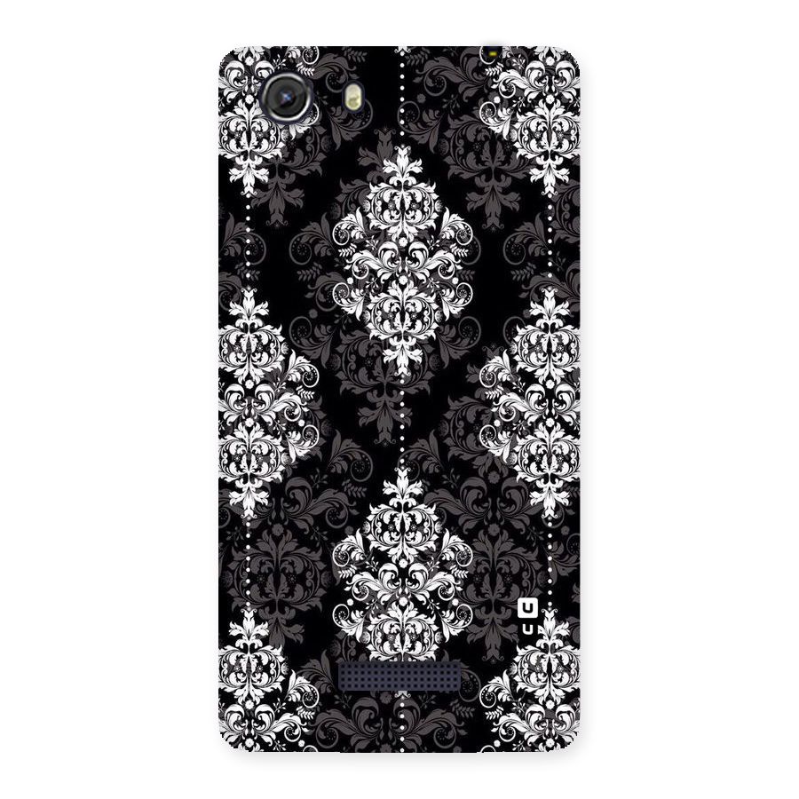 Beautiful Grey Pattern Back Case for Micromax Unite 3