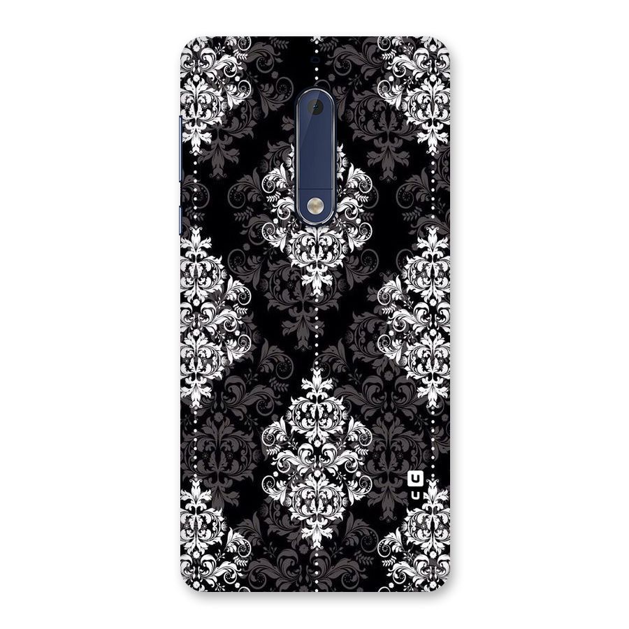 Beautiful Grey Pattern Back Case for Nokia 5