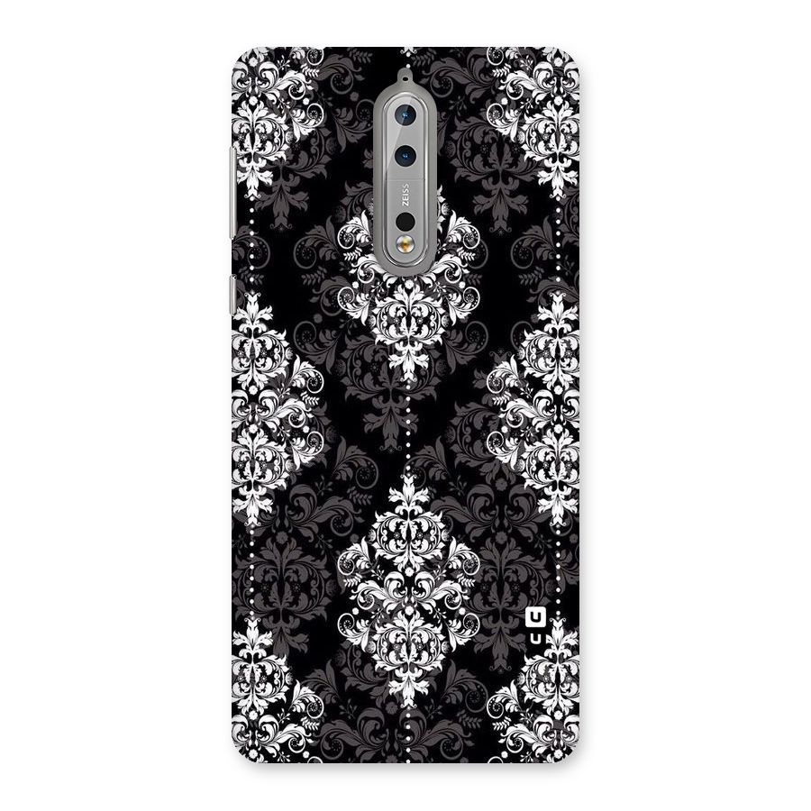 Beautiful Grey Pattern Back Case for Nokia 8