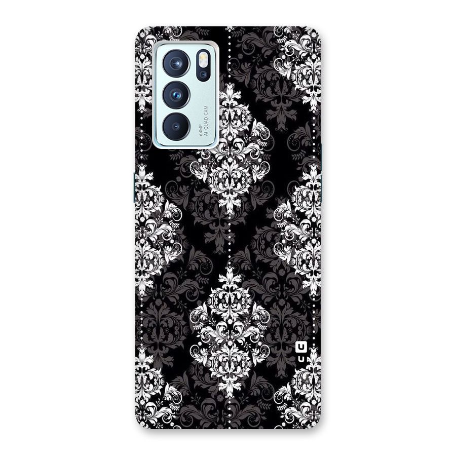 Beautiful Grey Pattern Back Case for Oppo Reno6 Pro 5G